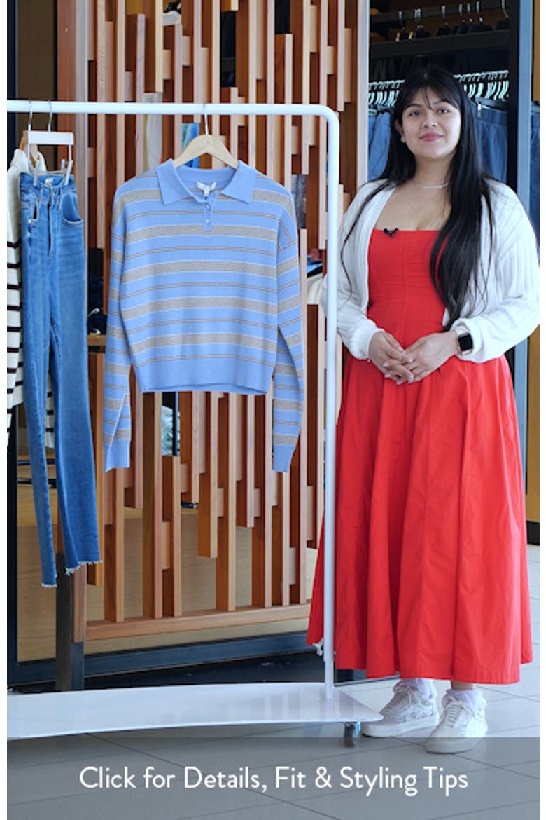 Carter Stripe Polo Sweater video