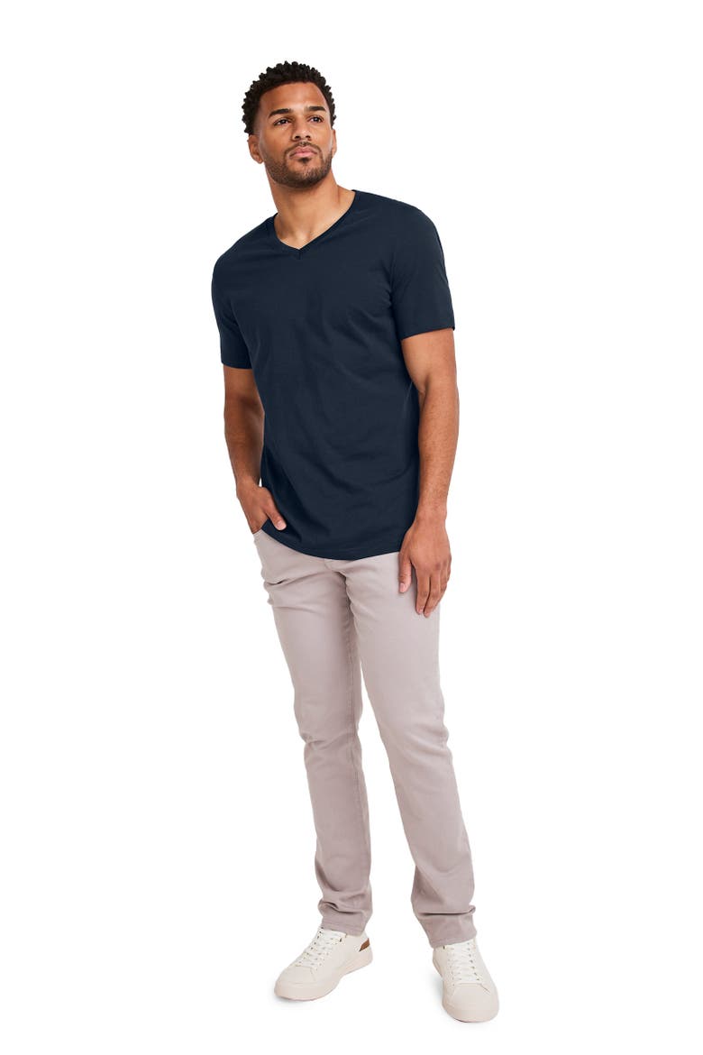 Mens Made2Fit V-Neck T-Shirt, Alternate, color, True Navy