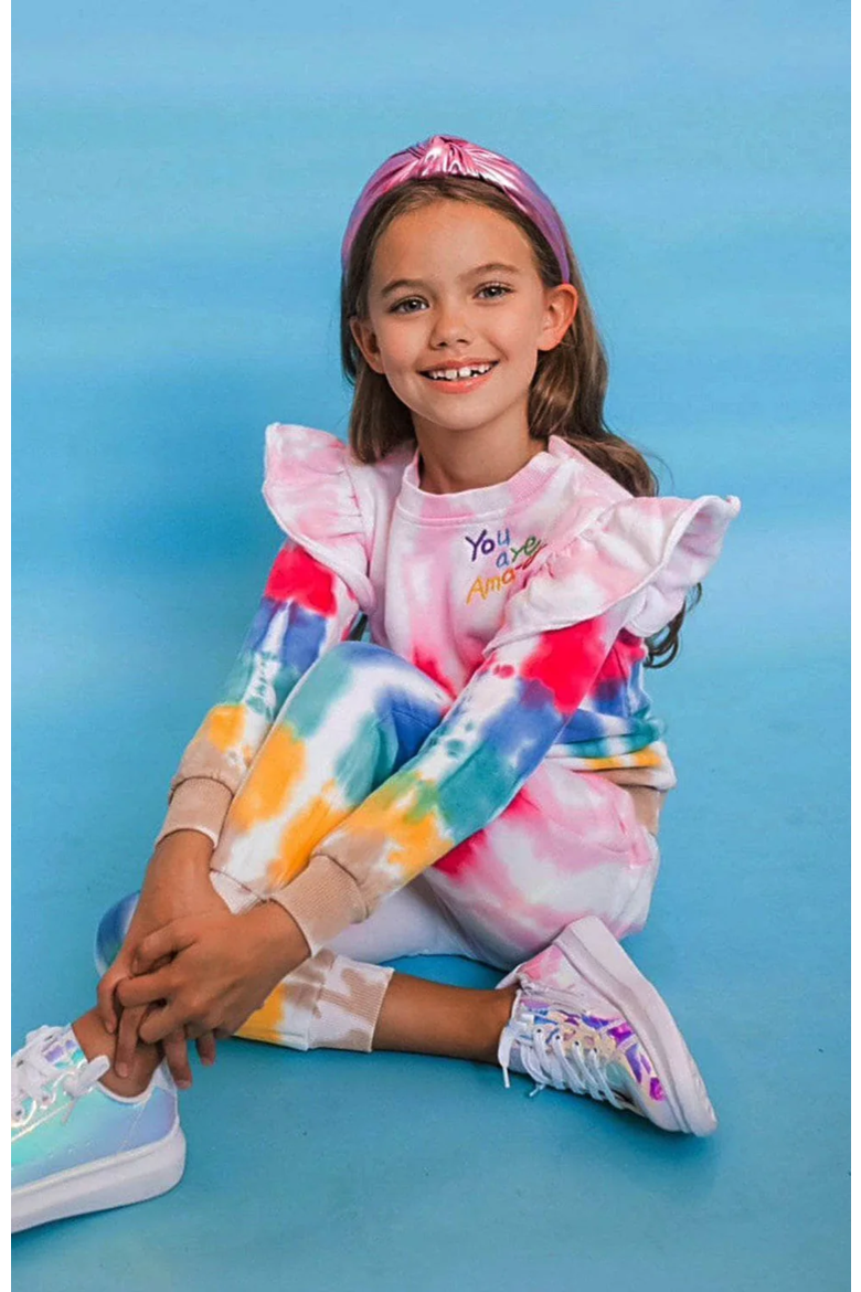 You Are Amazing Tie Dye Set, Alternate, color, Multi
