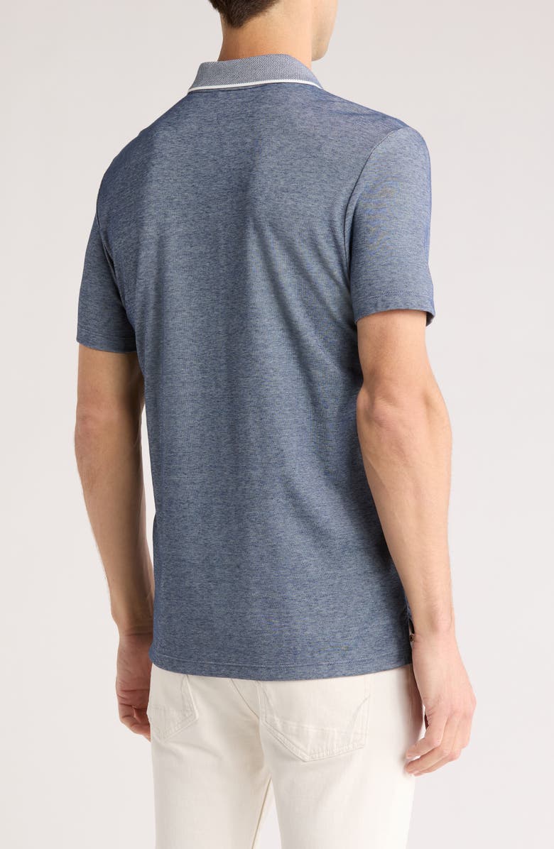 Calvin Klein Birdseye Heather Interlock Polo, Alternate, color, 