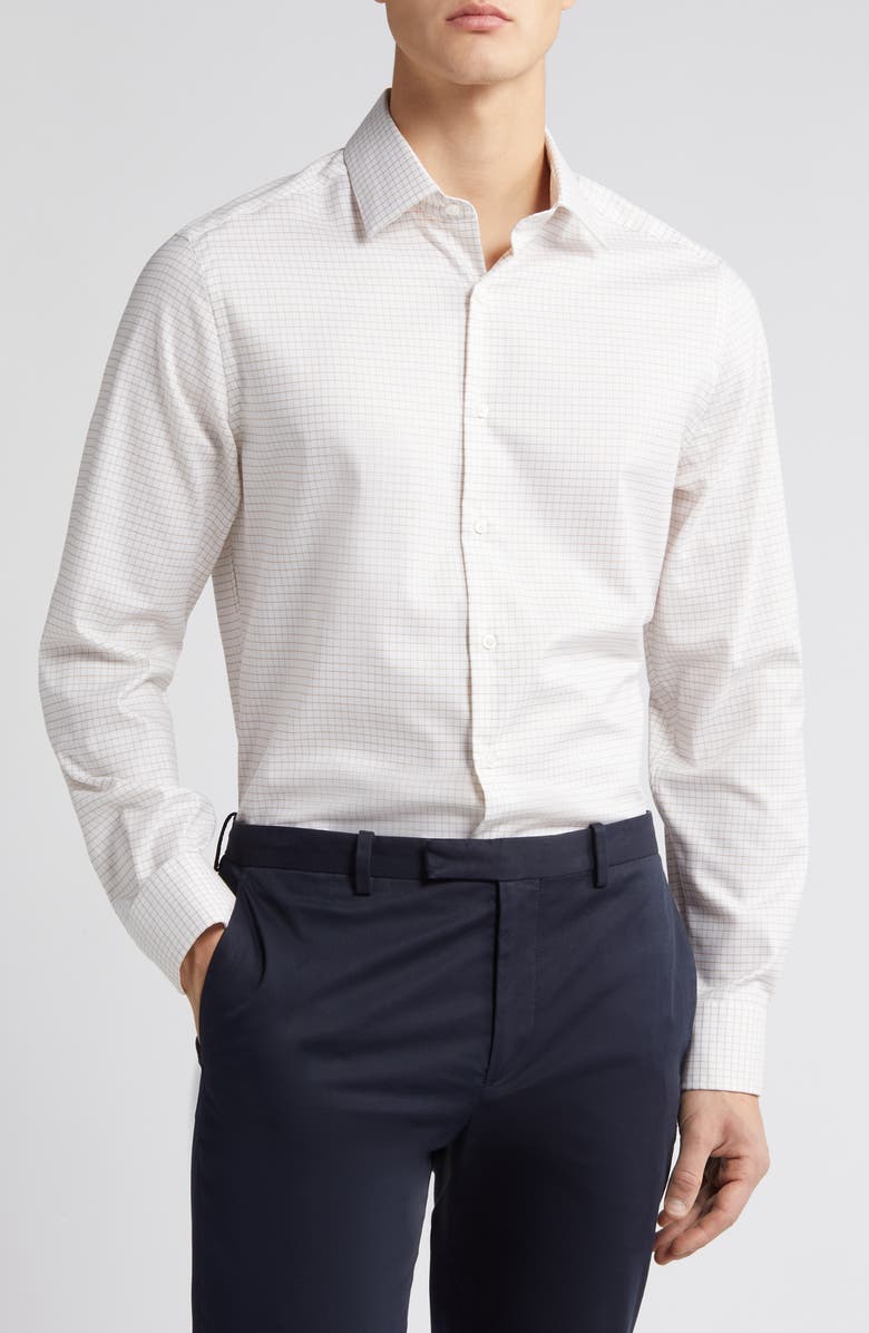 Scott Barber Dobby Windowpane Check Button-Up Shirt | Nordstromrack