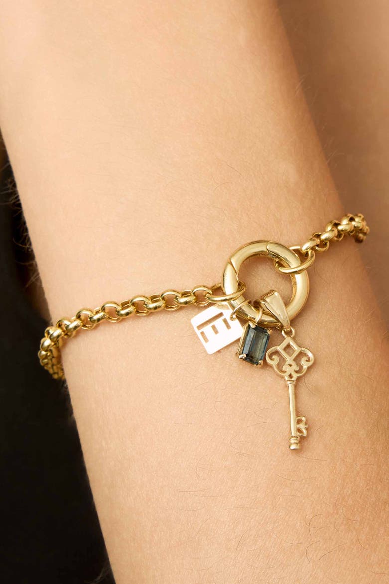 14K Yellow Gold Rimini Rolo Connector Bracelet, Alternate, color, Yellow Gold - Without Clasp