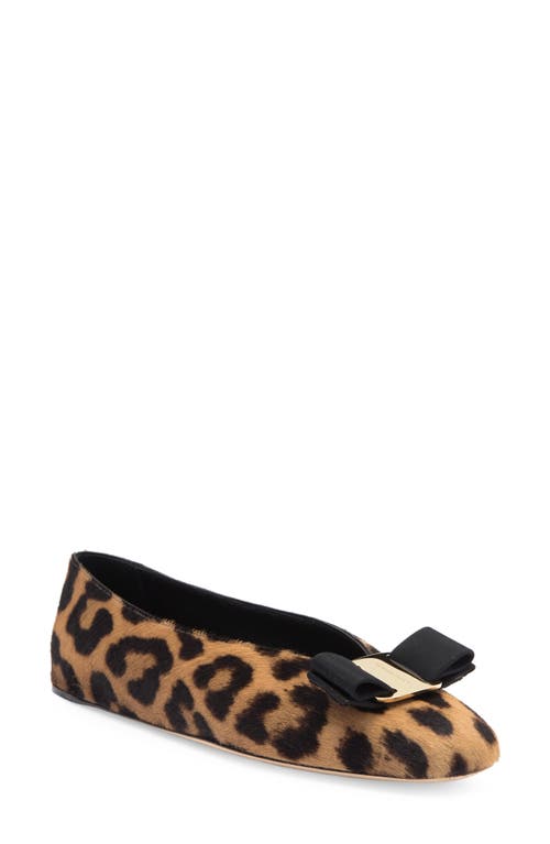 Ferragamo Vanna Genuine Calf Hair Ballet Flat