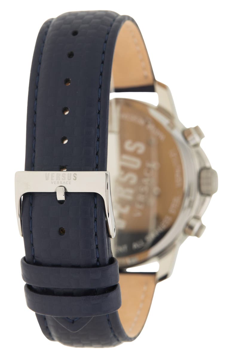 VERSUS Versace Versace Men's Two-Tone Leather Strap Watch, 46mm, Alternate, color,