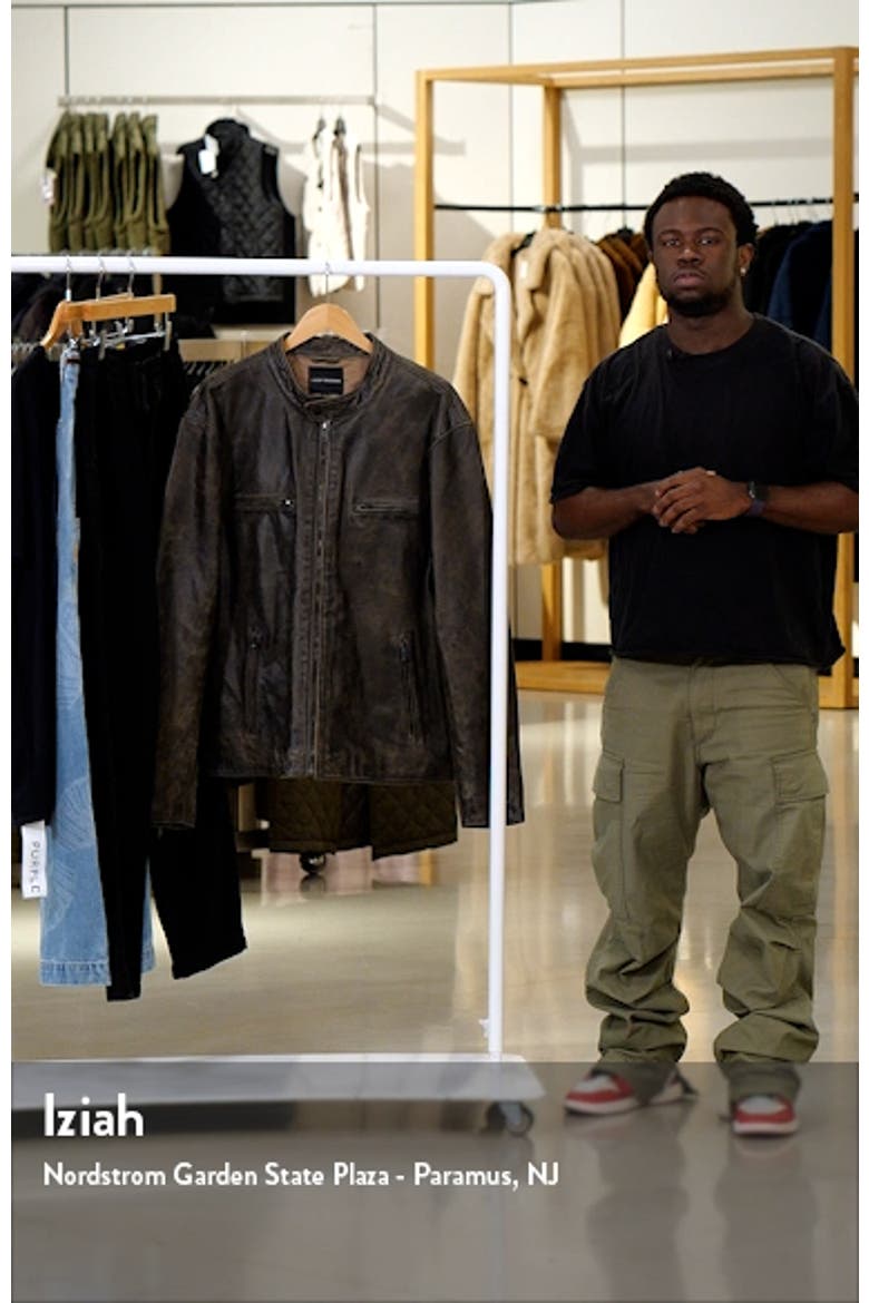 Bonneville Washed Leather Jacket video