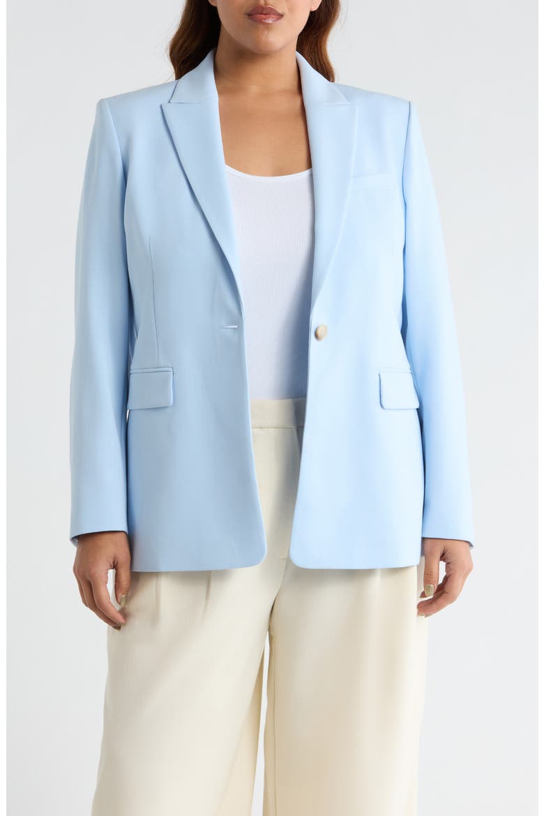 The Ingrid Classic Fit Blazer, Main, color, BLUE FLOATY