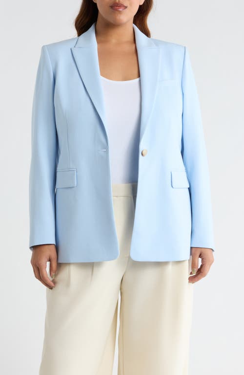 Nordstrom The Ingrid Classic Fit Blazer in Blue Floaty at Nordstrom, Size 1X