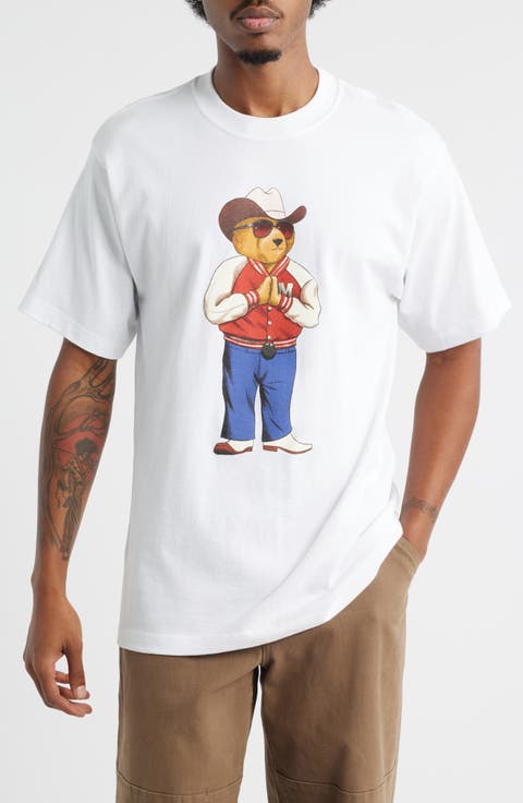 Hee Haw Bear Cotton Graphic T-Shirt