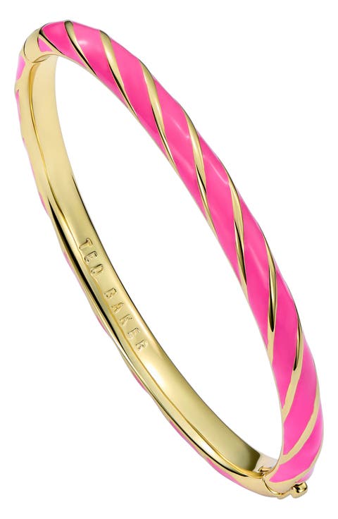 Trinity Twist Enamel Hinge Bracelet