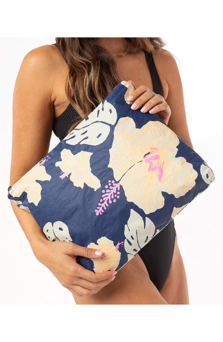 Aloha Collection Pape Ete Max Pouch, Alternate, color, Neon Moon/ Navy
