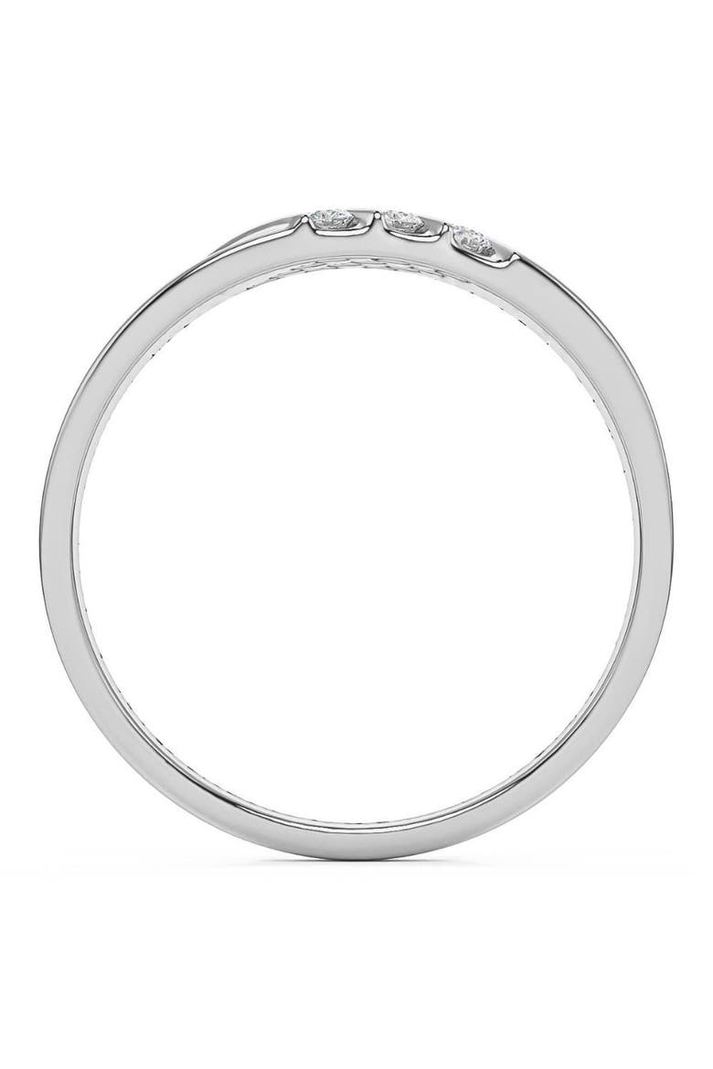 1/5Ct Multi Row Men's Diamond Polished Gold Lightweigt Ring, Alternate, color, 10k White Gold