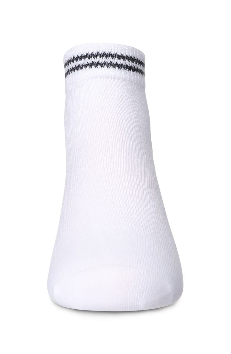 MeMoi Ziggy Double Ring Anklet Sock, Alternate, color, Black