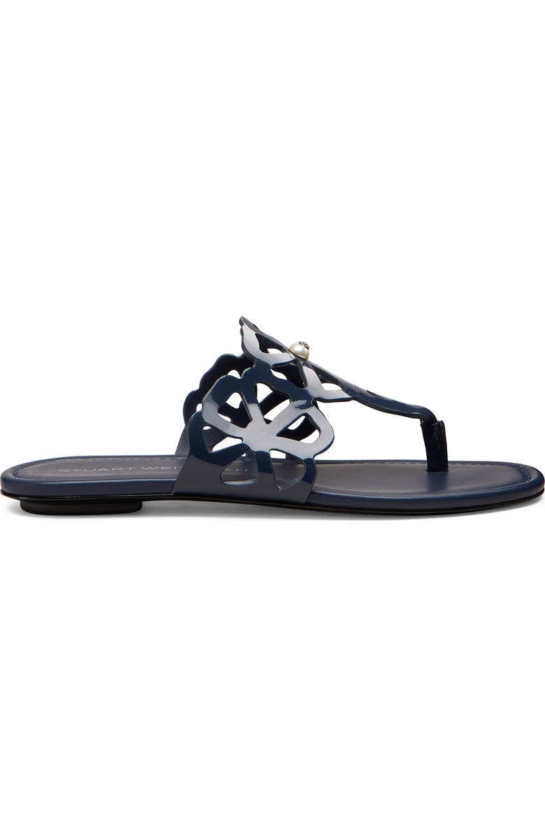 Stuart Weitzman Jasmine Cutout Sandal, Alternate, color, Nice Blue