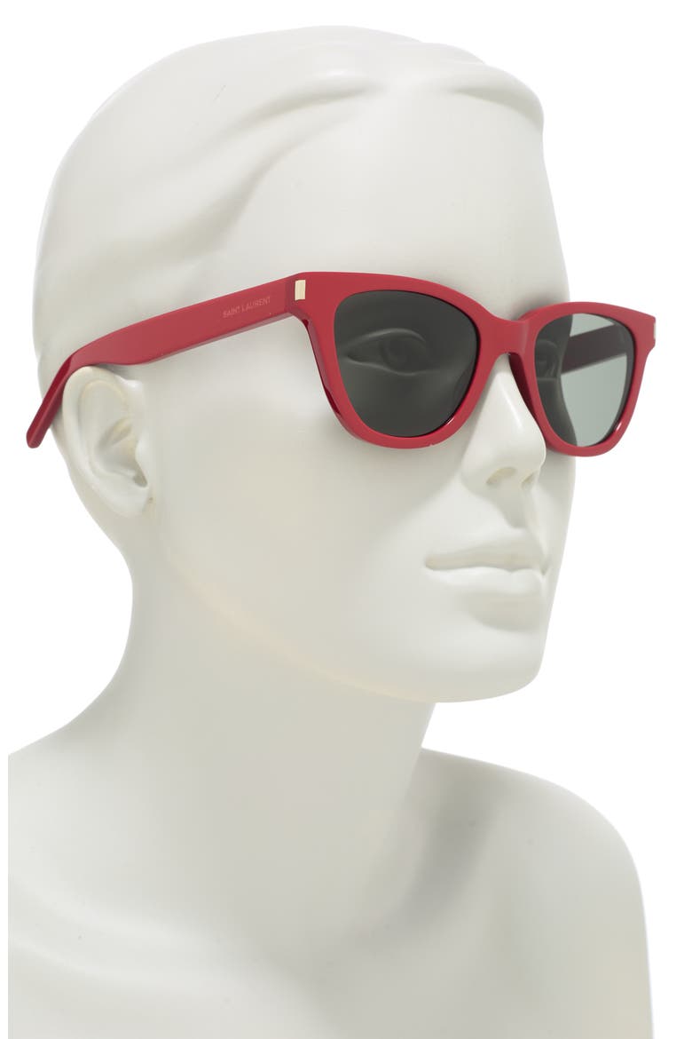 51mm Cat Eye Sunglasses, Alternate, color, RED RED GREY