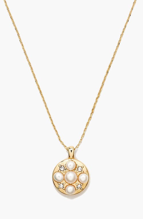 Yoj Stan Pearl Mini Pendant Necklace In Gold