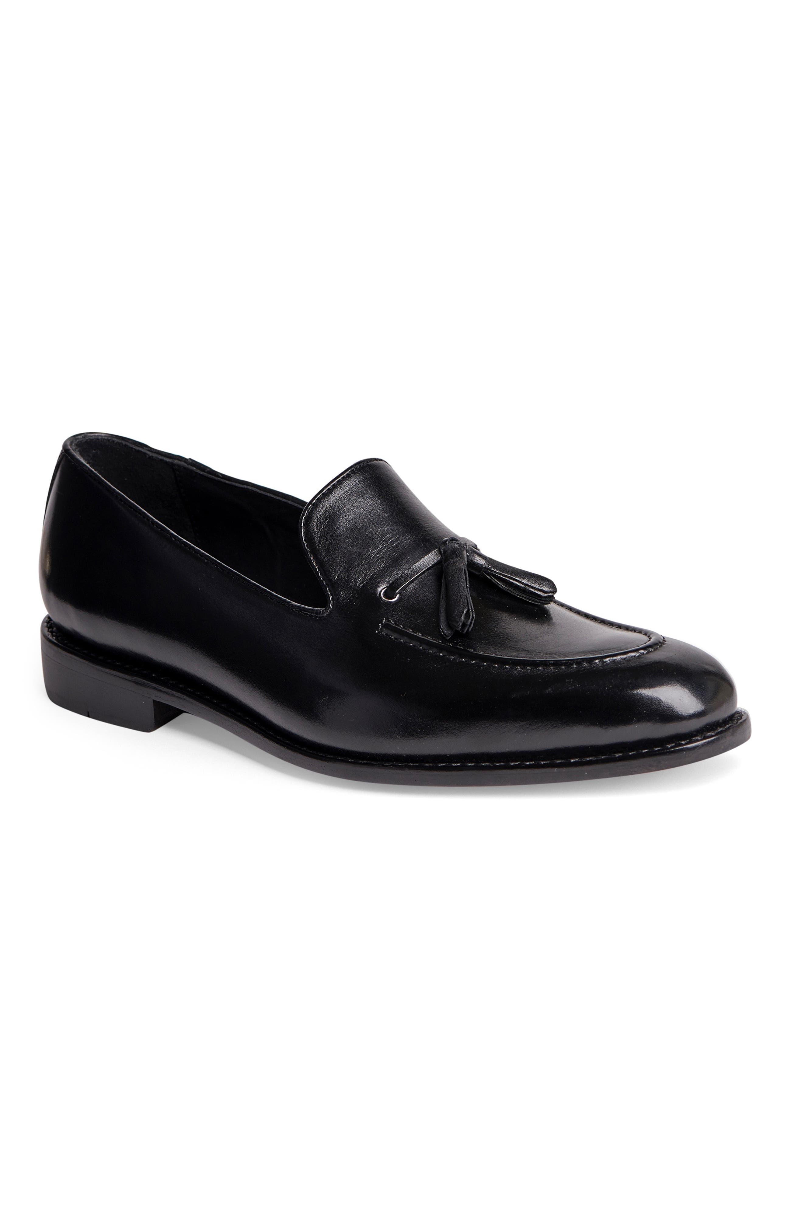 Anthony Veer Kennedy Tassel Loafer, Main, color, Black