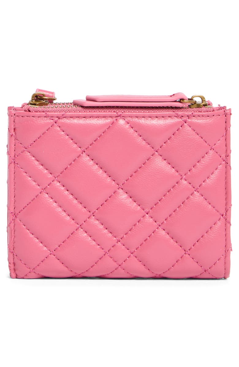 Quilted Leather Mini Purse Wallet