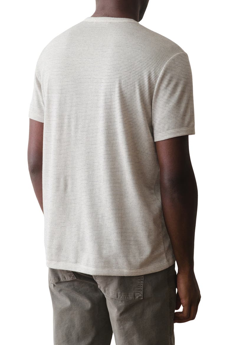 Signature Jacquard Stripe T-Shirt, Alternate, color, WHITECAP/ NAVY