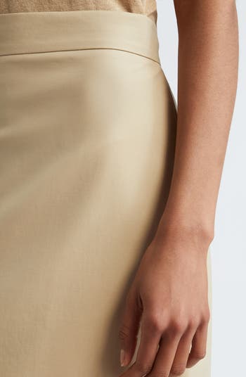 Max Mara Eden Stretch Cotton Midi Skirt | Nordstrom