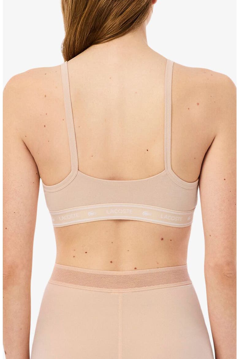 Stretch Cotton Bralette, Alternate, color, BISCUIT