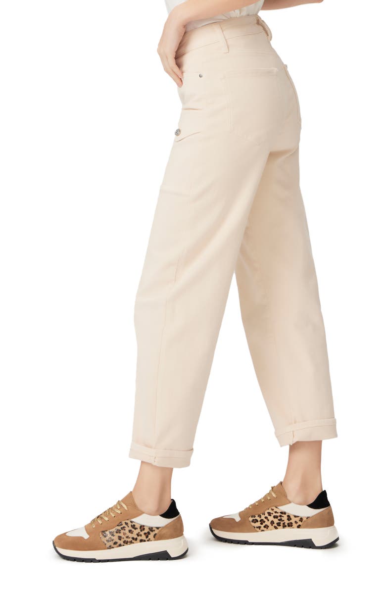 PAIGE Alexis High Waist Ankle Barrel Cargo Jeans, Alternate, color, Blndsand