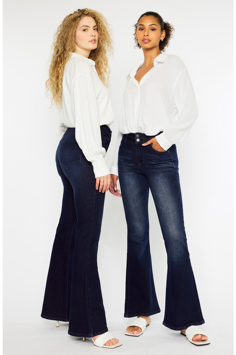 Vida High Rise Flare Jeans, Alternate, color, Dark Wash