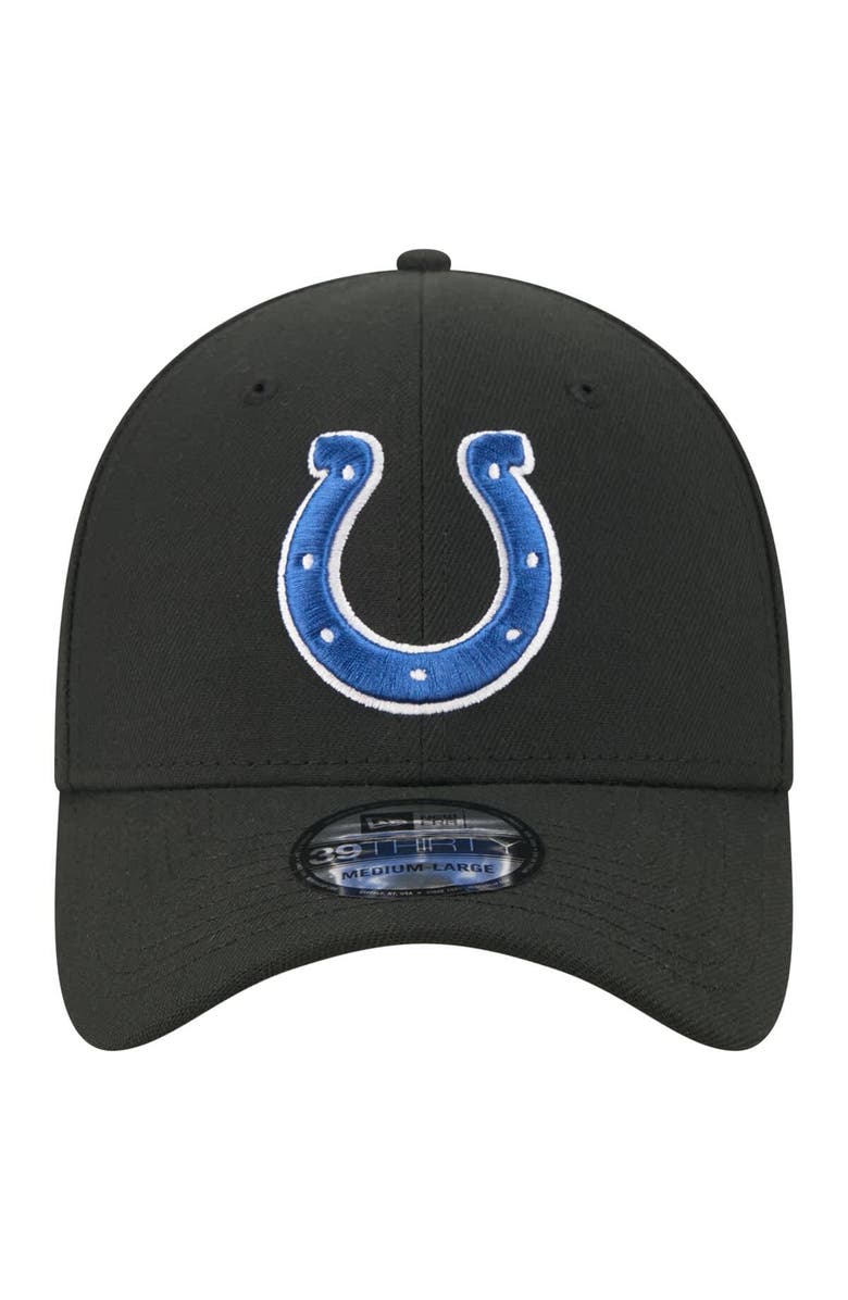 New Era Men's New Era  Black Indianapolis Colts Core Team 39THIRTY Flex Hat, Alternate, color, Black