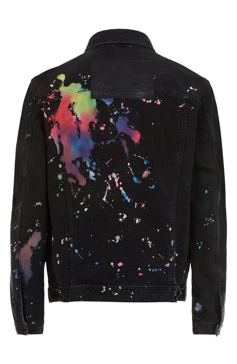DIESEL<sup>®</sup> NHILL-C-SP Denim Splatter Jacket, Alternate, color,