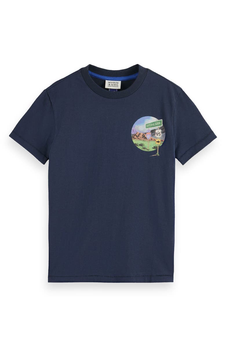 Scotch & Soda Kids' Road Trip Graphic T-Shirt, Main, color, 