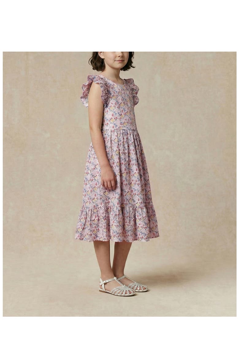 Kids' Floral Dress, Alternate, color, PINK
