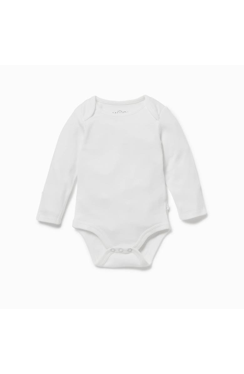 MORI Long Sleeve Bodysuit, Main, color, White