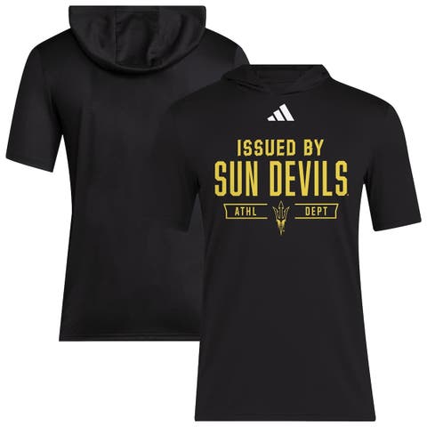 Men's adidas Black Arizona State Sun Devils 2025 AREOREADY Sideline Training Hooded T-Shirt