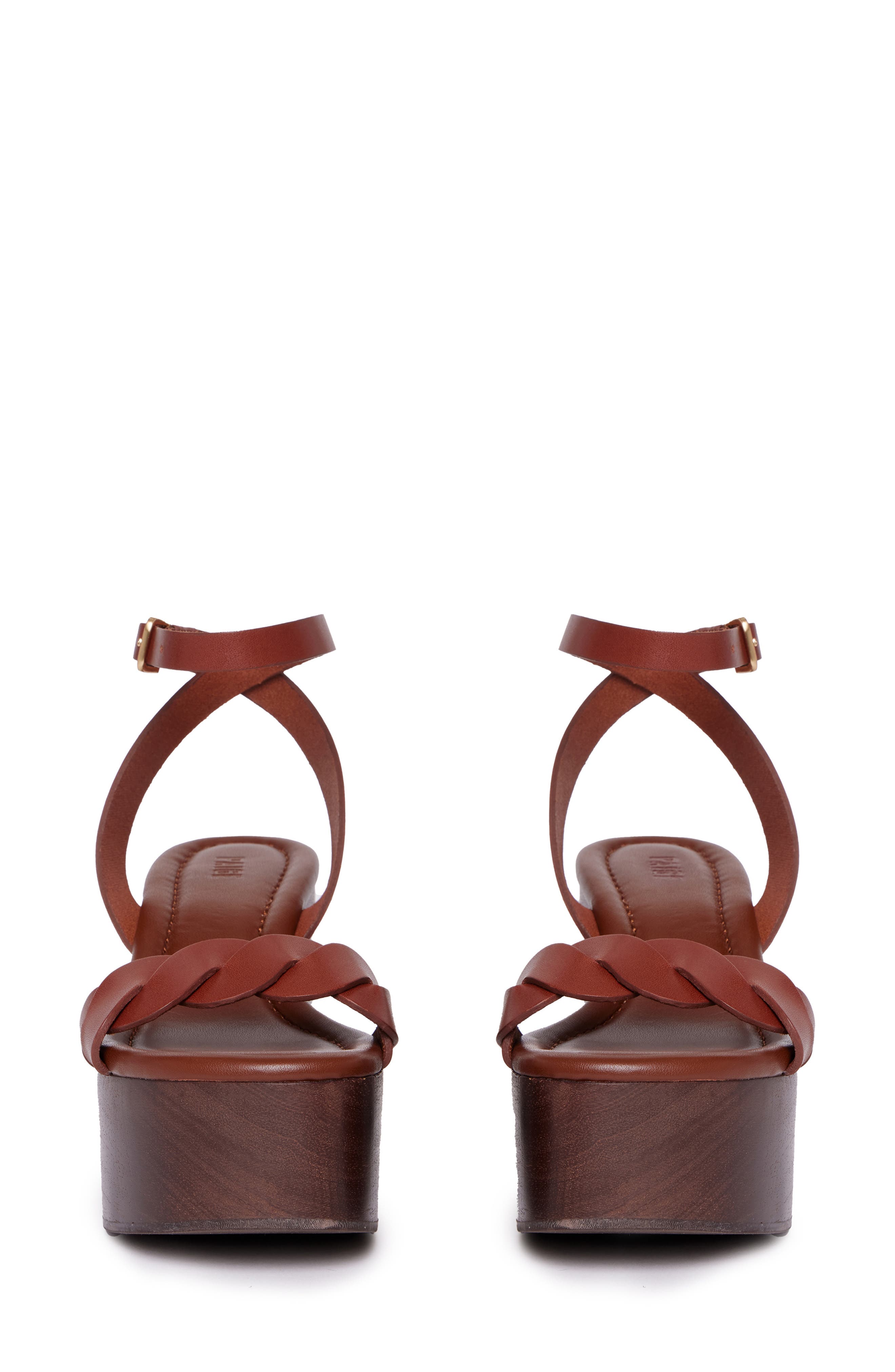 PAIGE Romy Ankle Strap Platform Sandal, Alternate, color, Whisky