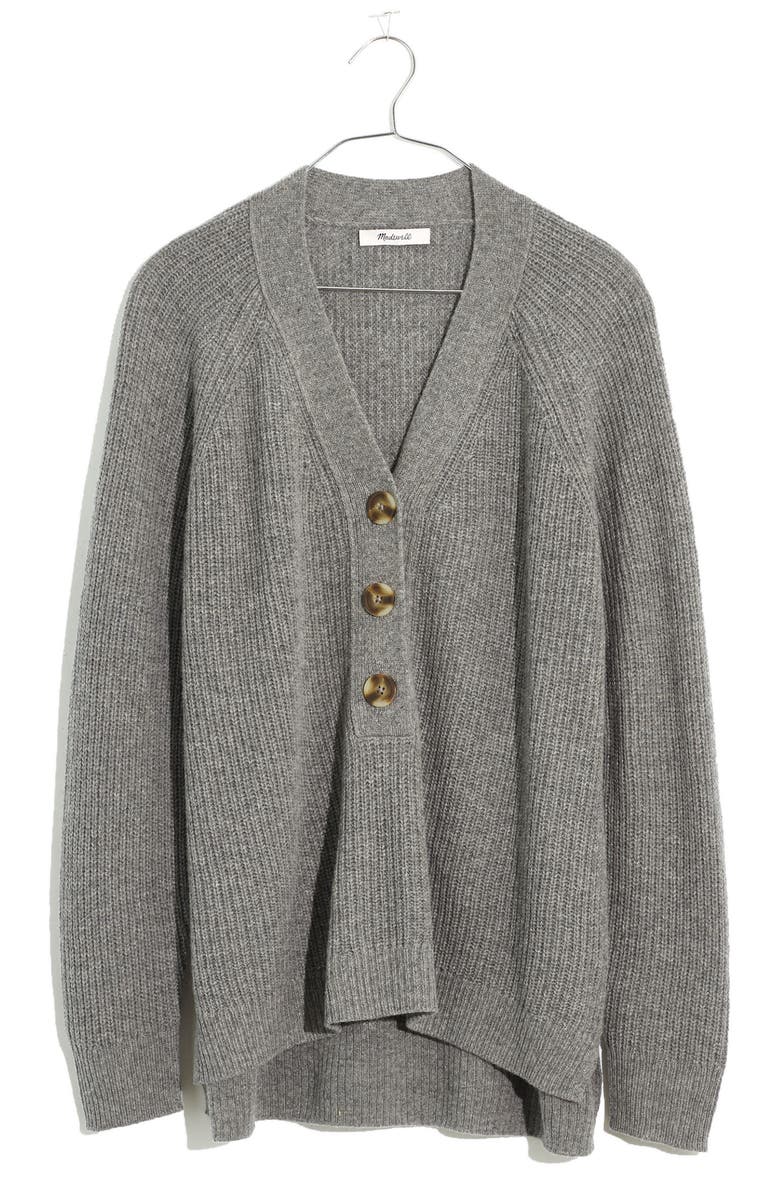 Madewell Lyle Rib Henley Sweater, Alternate, color, 