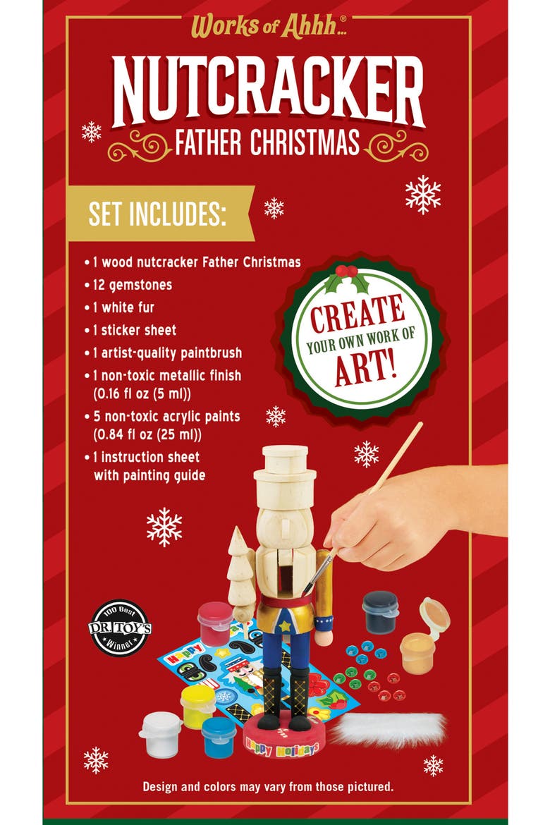 Nutcracker Father Christmas Craft Kit, Alternate, color, Multicolor