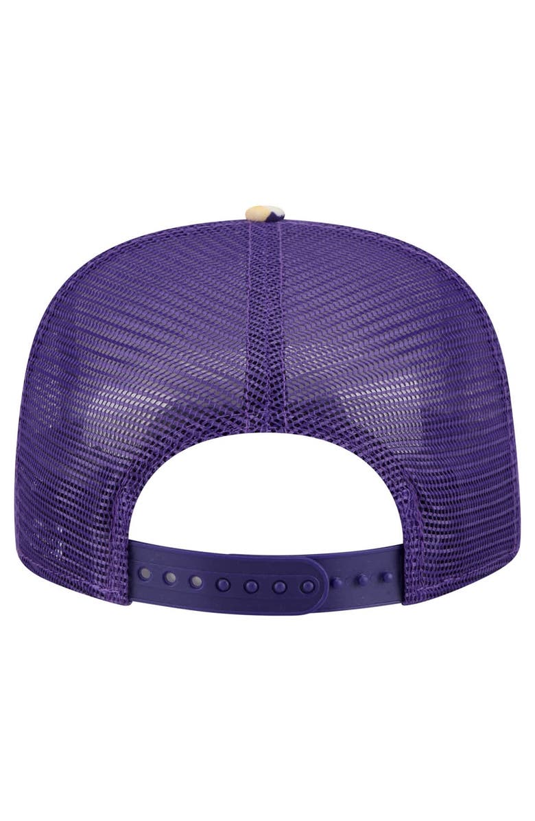 New Era Men's New Era Purple Minnesota Vikings Adventure Pattern Golfer Snapback Hat, Alternate, color, 