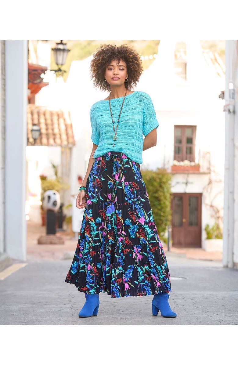 Joe Browns Boatneck Pointelle Sweater, Alternate, color, Light Blue