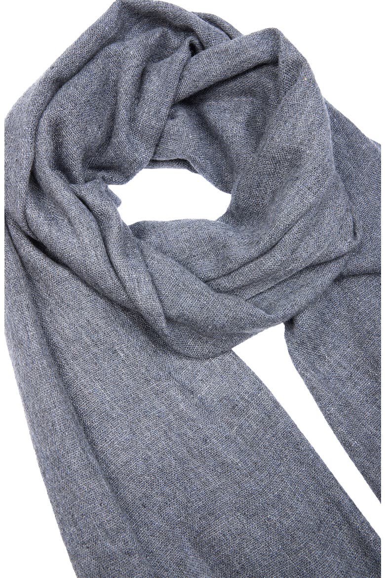 Wool Blend Fringe Scarf, Alternate, color, LIGHT CHARCOAL