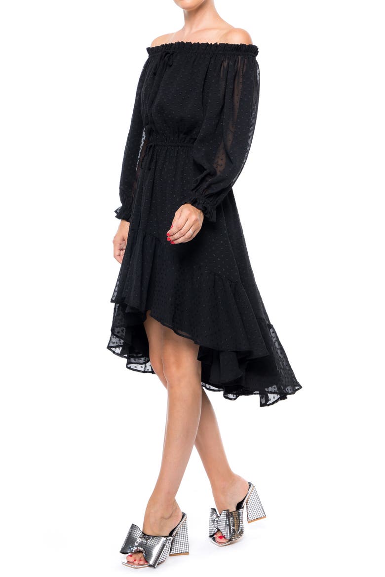 Keiko Midi Dress, Alternate, color, BLACK