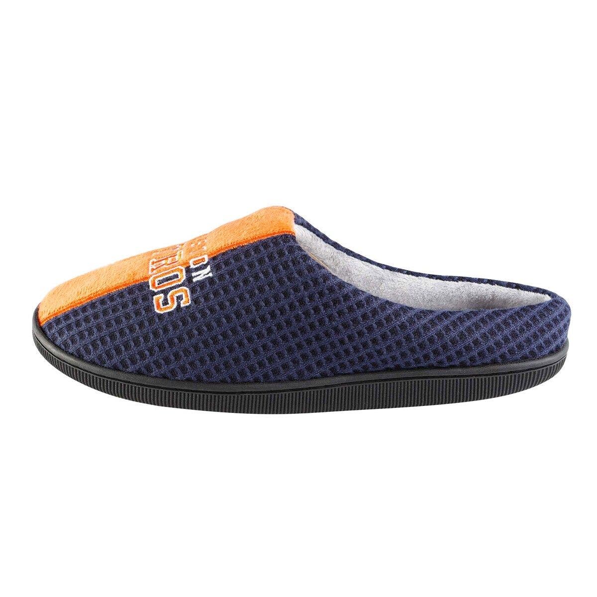 FOCO Men's FOCO Navy Houston Astros Team Stripe Memory Foam Slide Slippers, Alternate, color, 