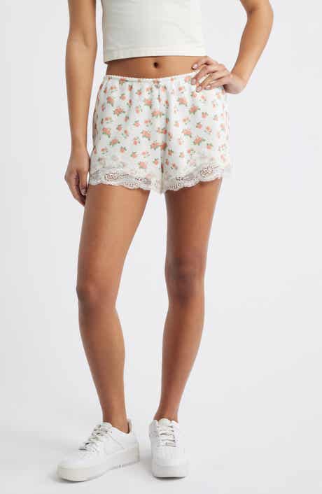 Sunshine & Bows Lace Trim Shorts