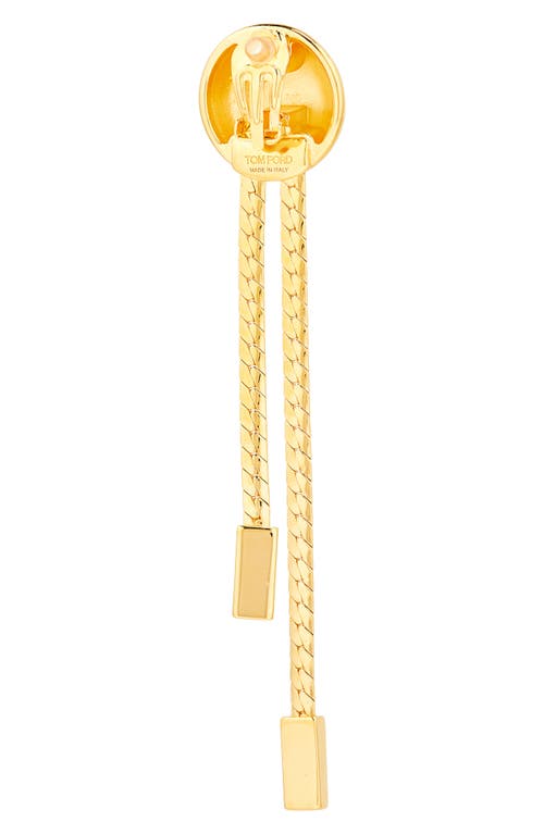 TOM FORD TOM FORD DOME CLIP-ON EARRINGS 