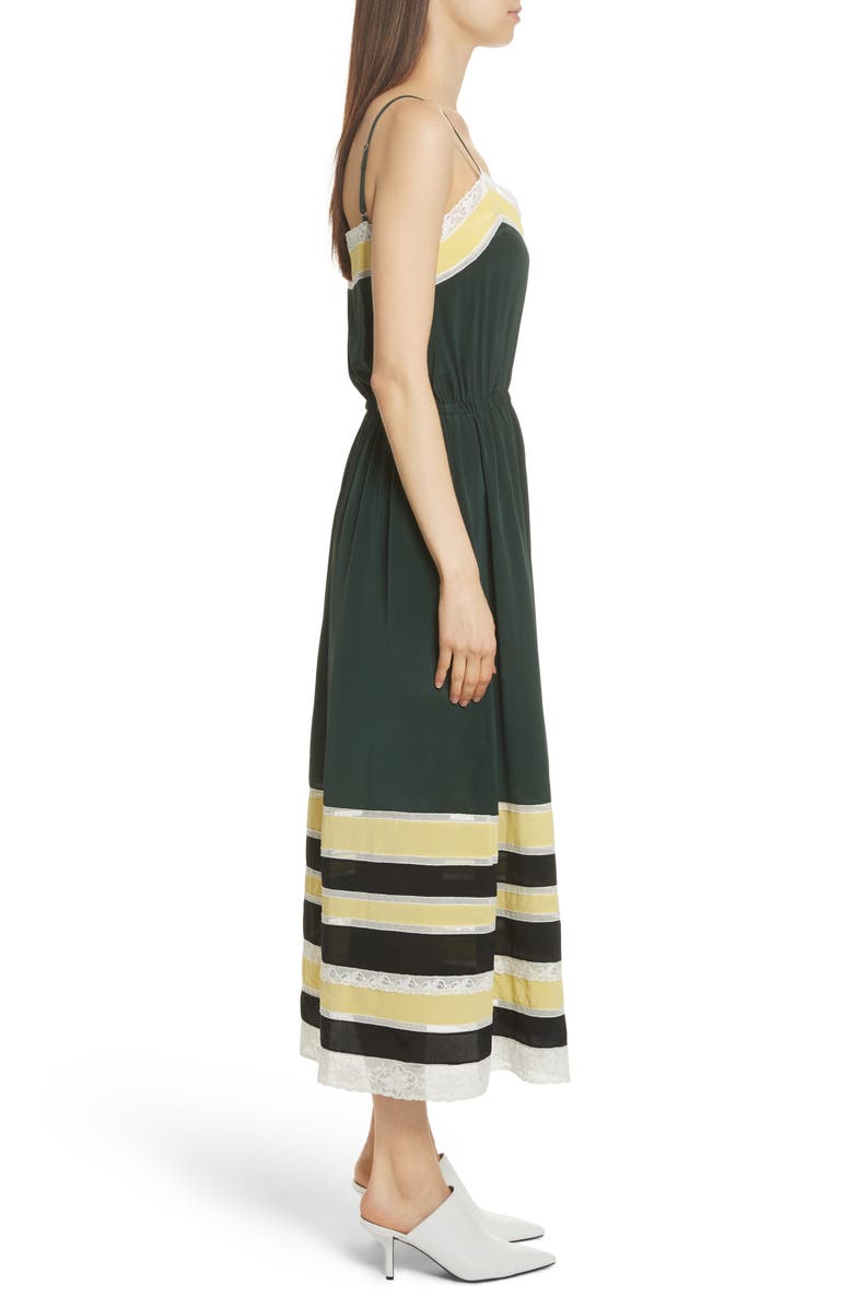 Robert Rodriguez Lace Trim Silk Slipdress, Alternate, color, 