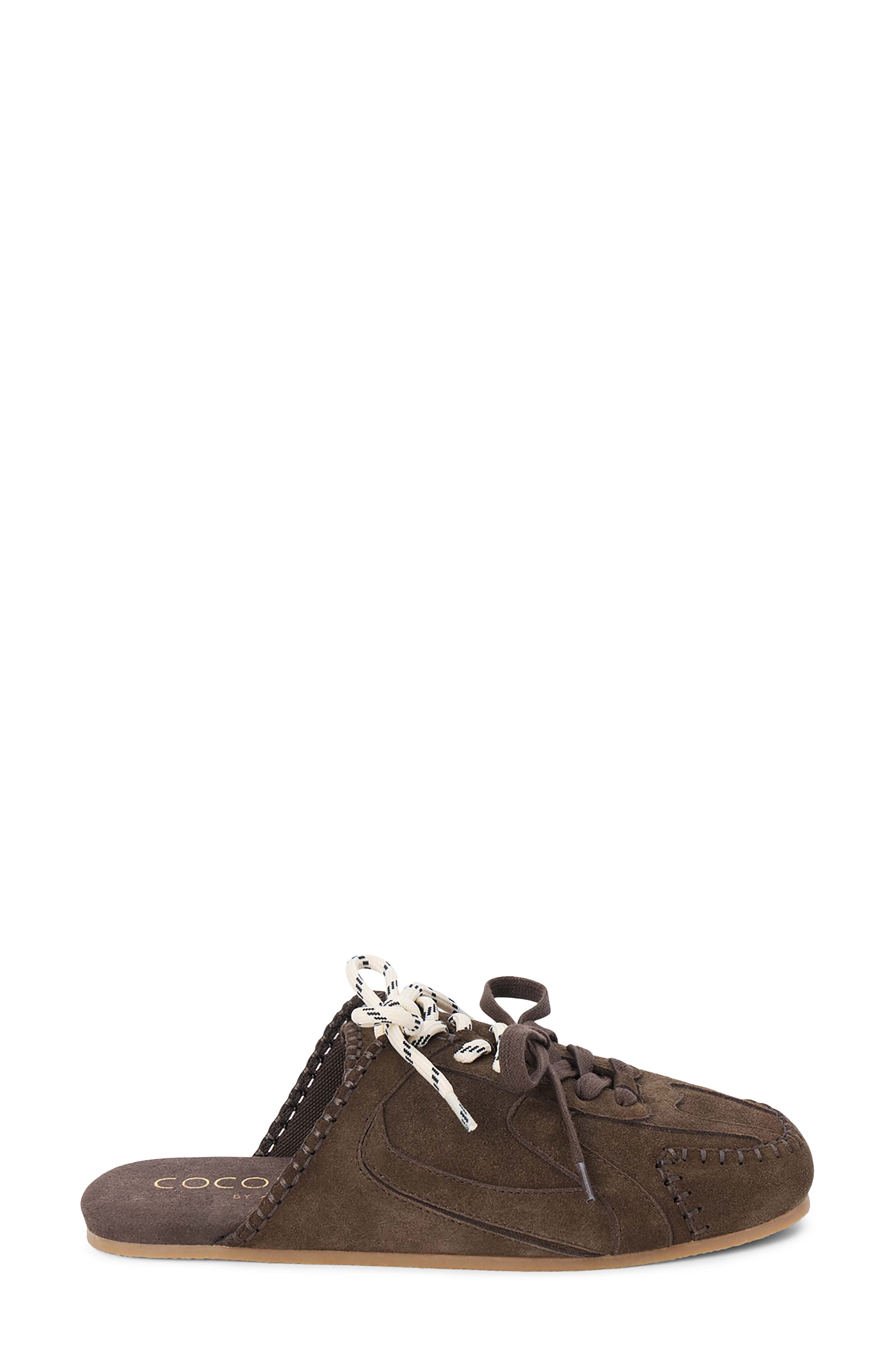 Coconuts by Matisse Devyl Lace-Up Mule, Alternate, color, Choco