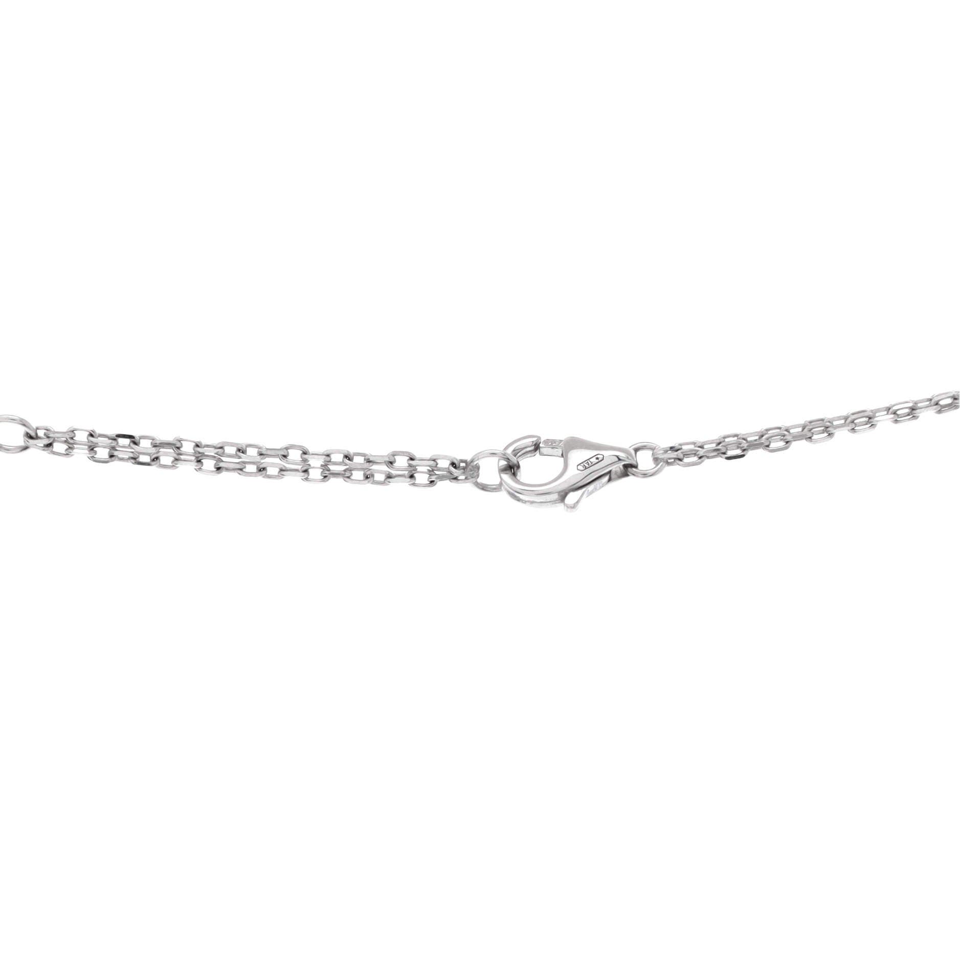 2 Diamonds Love Pendant Necklace 18K White Gold with Diamonds, Alternate, color, Metallic Gold