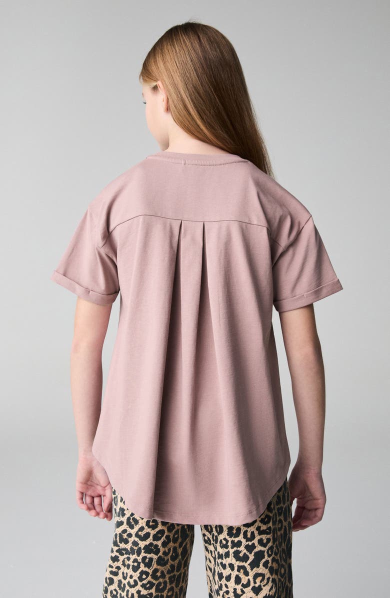 smALLSAINTS by ALLSAINTS Kids' Lace Accent Cotton Graphic T-Shirt, Alternate, color, Pink