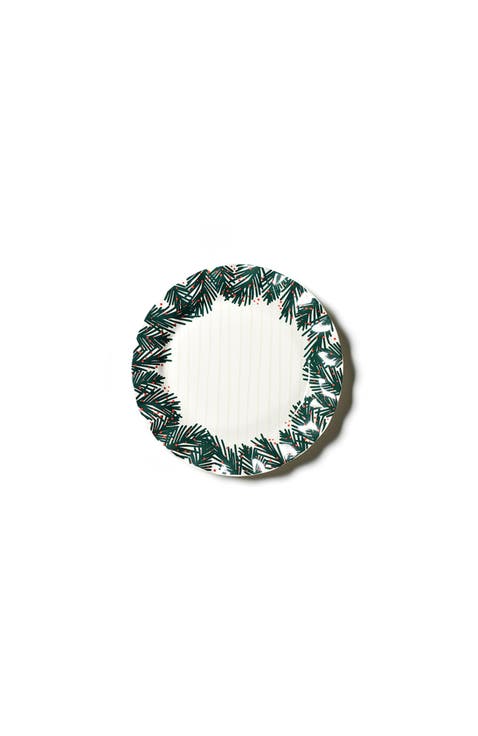 Balsam Stripes Ruffle Dinner Plate