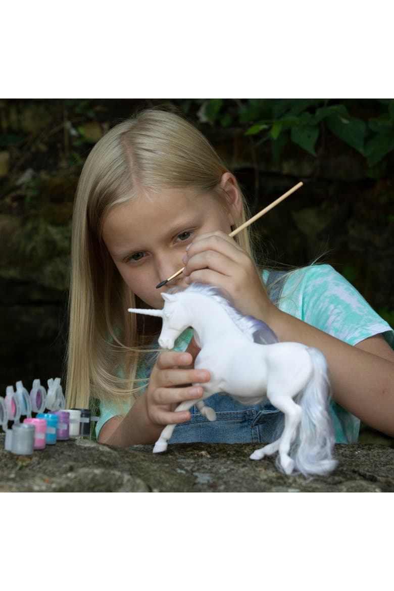 Freedom Series 112 Scale Paint & Play Unicorn, Alternate, color, Multicolored
