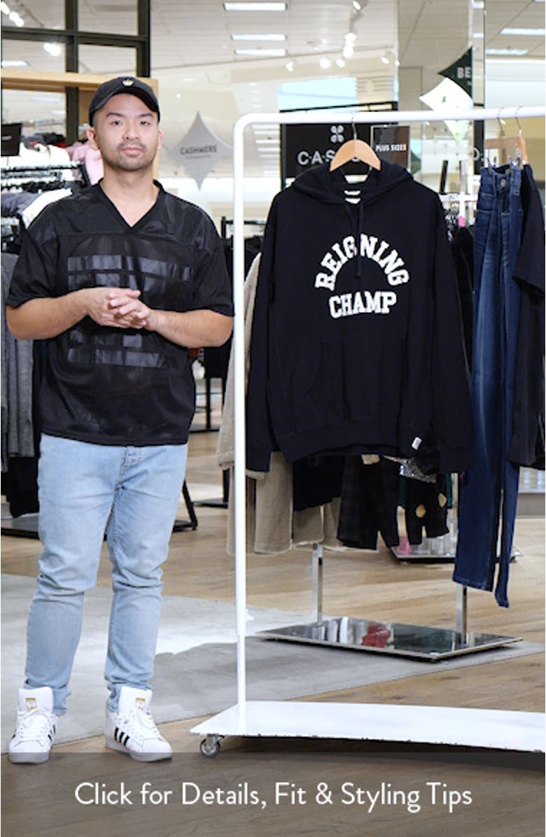 Midweight Terry Arch Logo Hoodie, sales video thumbnail