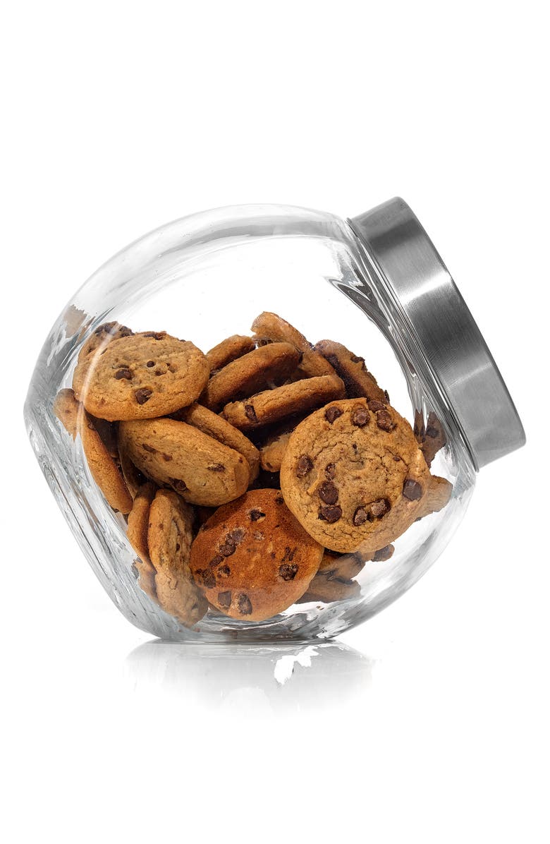 JoyJolt Cookie Jars - Set of 2, Alternate, color, Clear